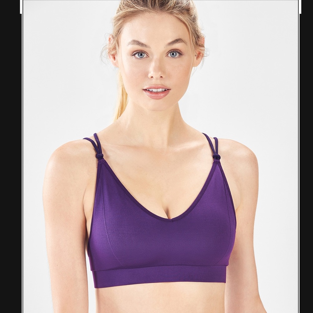 NWT Fabletics Eggplant Dara Seamless Bralette - XL